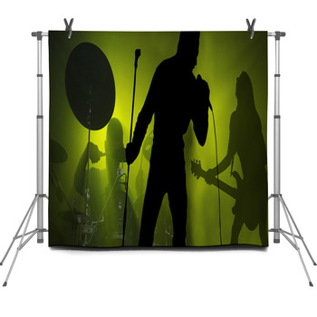 Band Live Performance Fleece Backdrop