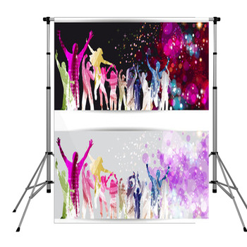 Banner Disco Party Pole Pocket Backdrop