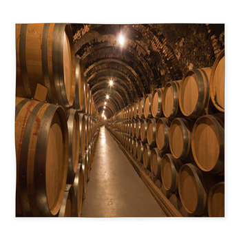 Barriles De Vino En La Bodega Custom Size Floor Mat
