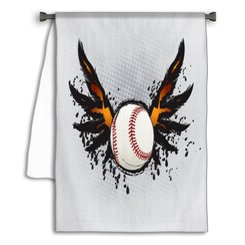 Baseball Ball Design Element Towel