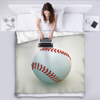 Baseball Ball Fleece Blanket