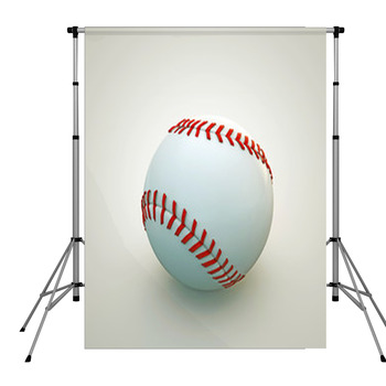 Baseball Ball Pole Pocket Backdrop