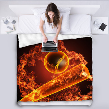 Baseball fleece blanket discount