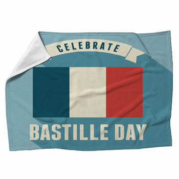 Bastille Day Card Design Fleece Blanket