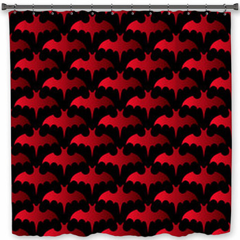 Bat Background Halloween Custom Size Shower Curtain
