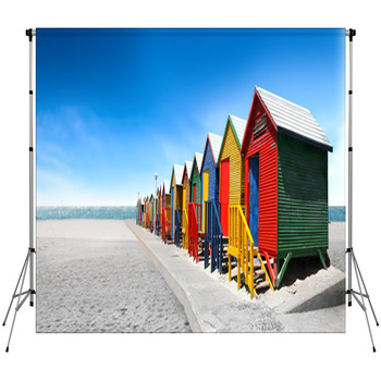 Bathing Cabins Custom Size Backdrop