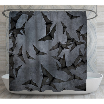 Bats In The Dark Cloudy Sky, Perfect Shower Curtain