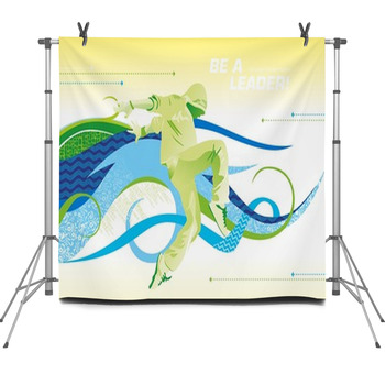 Be A Leader_breakdance Fleece Backdrop