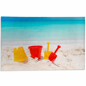 Beach Kid S Toys On White Sand Beach Area Rug