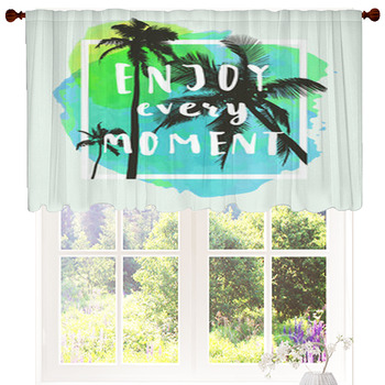 Beach Party Modern Calligraphic T Custom Size Valance