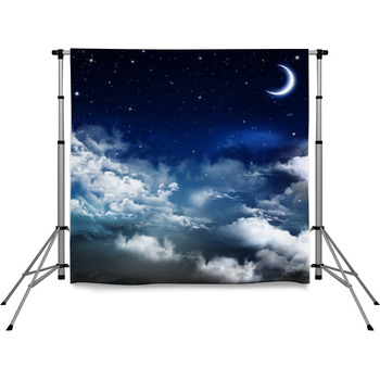 Beautiful Background, Nightly Sky Pole Pocket Backdrop