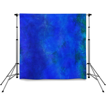 Beautiful Blue And Green Tie Dye Pole Pocket Backdrop