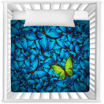 Beautiful Butterfly Background Baby Crib Comforter