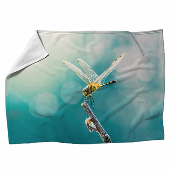 Dragonfly Fleece Blanket Throws Free Personalization