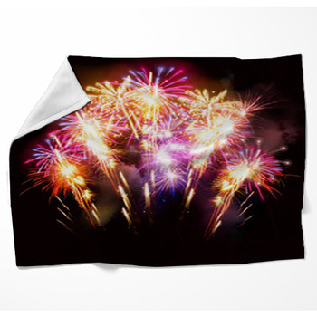 Beautiful Fireworks Display Fleece Blanket