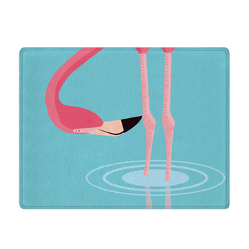 Beautiful Flamingo Bird Stand Bath Mat