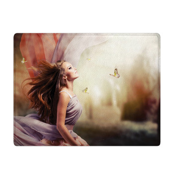 Beautiful Girl In Fantasy Mystical And Magical Bath Mat