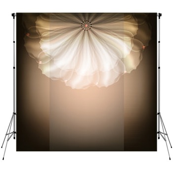 Beautiful Illustration With White Custom Size Backdrop