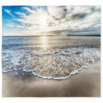 Beautiful Shot Of The Ocean Water Custom Size Floor Mat