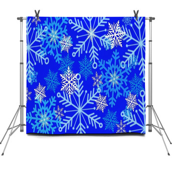 Beautiful Snowflake Multilayered Fleece Backdrop