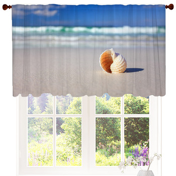 Beautiful Tropical Shell On The Custom Size Valance