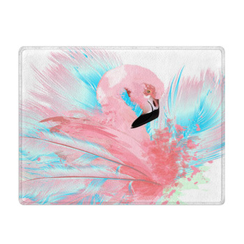 Beautiful Vector Illustration With Drawn Pink Bath Mat