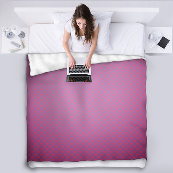 Beautiful Vector Pattern (tiling). Fleece Bed Blanket