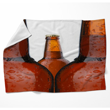 Beer Bottles Woven Throw Blanket