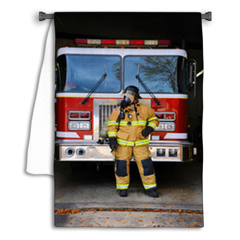 Beside Firetruck Towel