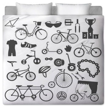 Bicycle Comforters Duvets Sheets Sets Custom
