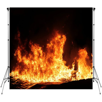 Big Fire Custom Size Backdrop