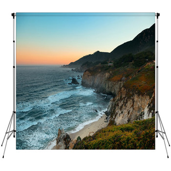 Big Sur Sunrise Fleece Backdrop