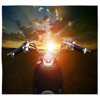 Biking Travel Concept Custom Size Floor Mat