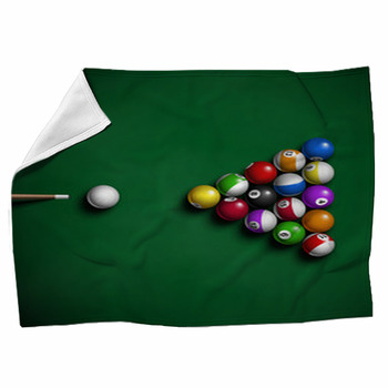 Billiard Balls Fleece Blanket