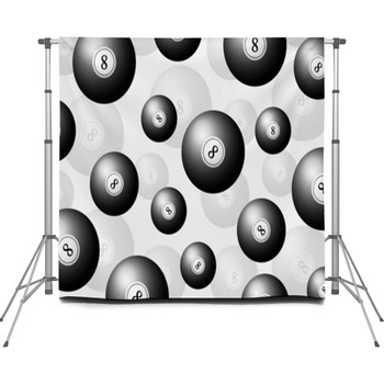 Billiards Balls Background Custom Size Backdrop