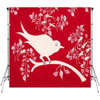 Bird Abstract Pattern Custom Size Backdrop