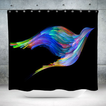 Bird And Color Custom Size Shower Curtain