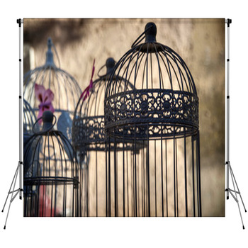 Birds Cages - Nostalgia Custom Size Backdrop