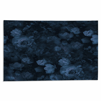 Black And Blue Rugs