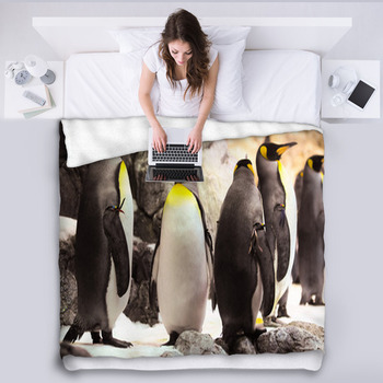 Penguin blankets online and throws
