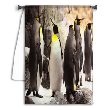 Black And White Penguin Towel