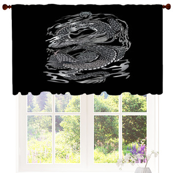 Black Dragon Head Custom Size Valance