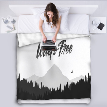 Black Mountains Flat Landscape Background  Fleece Blanket