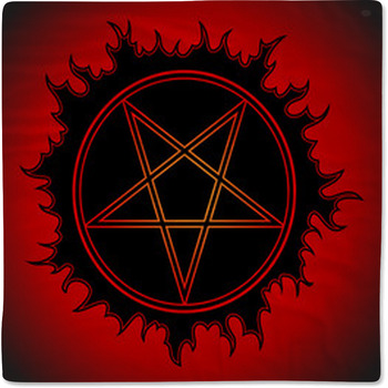 Black Pentagram Icon Baby Blanket