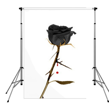 Black Rose Pole Pocket Backdrop