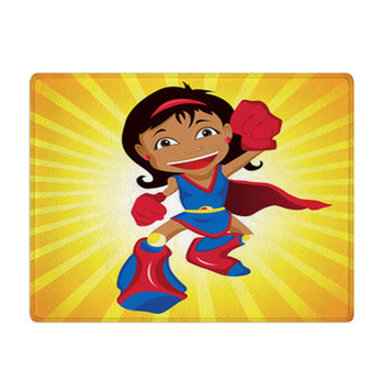 Black Super Hero Girl. Bath Mat