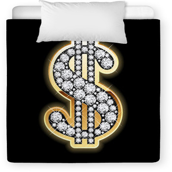 Bling-bling. Dollar Symbol In Toddler Comforter