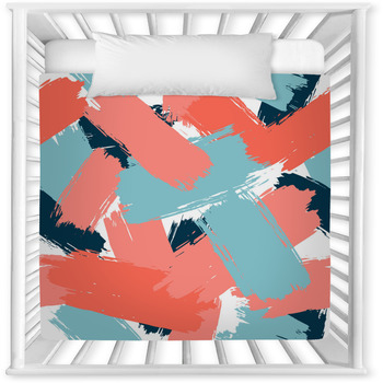 Blue And Coral Nursery Decor