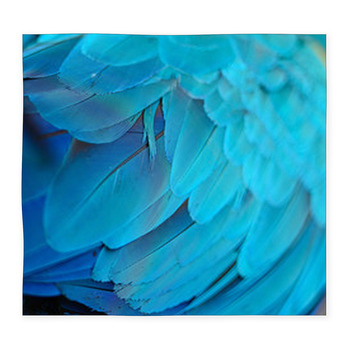 Blue And Gold Macaw Feathers Custom Size Floor Mat