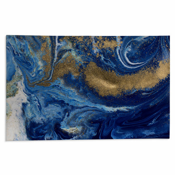 Blue And Gold Rugs